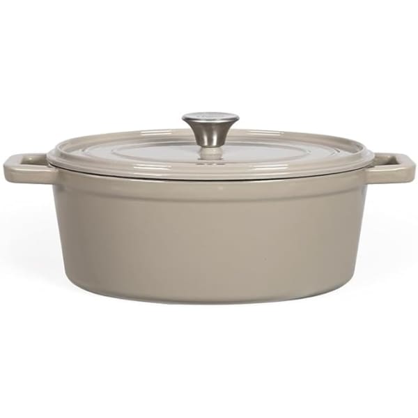 Cocotte ovale en fonte LIVOO 4,5L gris (MEP129G) Cocotte ovale en fonte LIVOO 4,5L gris (MEP129G)